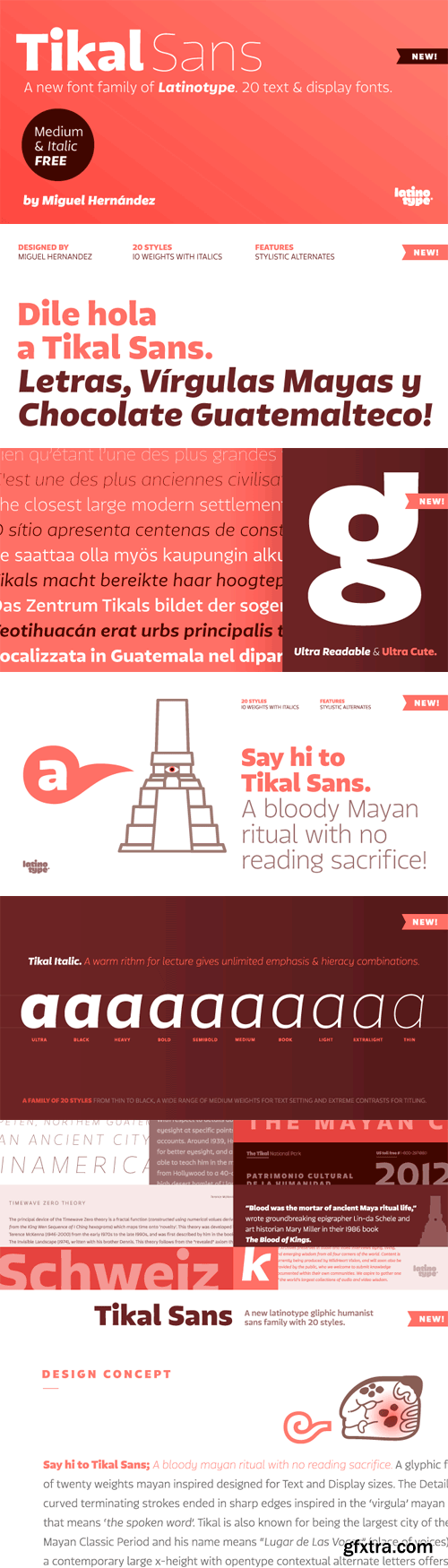 Tikal Sans Font Family - 20 Fonts for $329