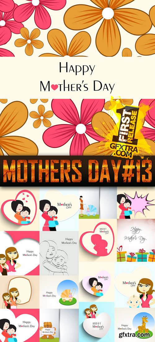 Mothers Day Vectors Pack 13