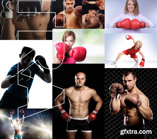 Stock Photos - Fighter & Boxer, 25xJpg