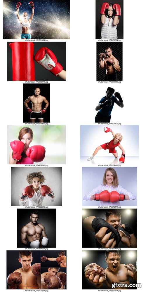 Stock Photos - Fighter & Boxer, 25xJpg