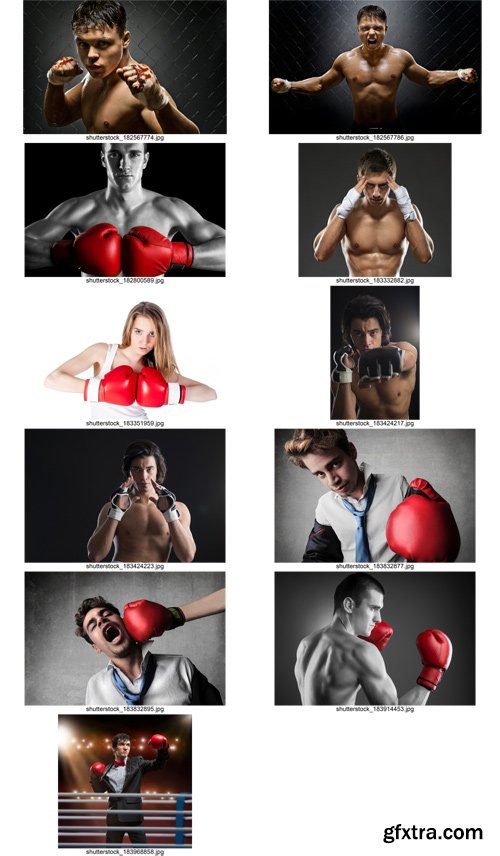 Stock Photos - Fighter & Boxer, 25xJpg