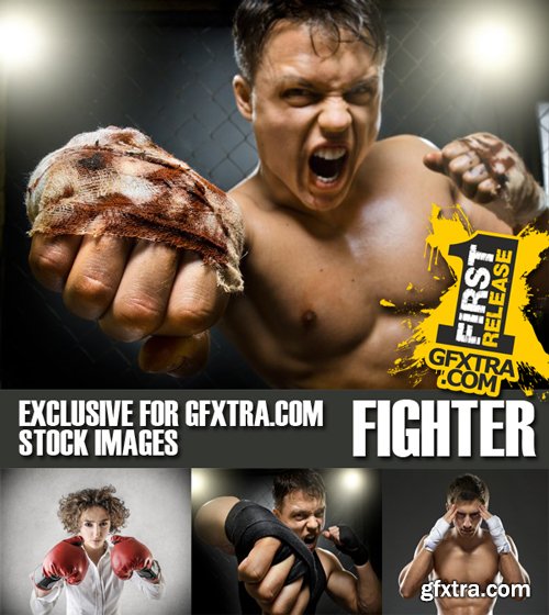 Stock Photos - Fighter & Boxer, 25xJpg