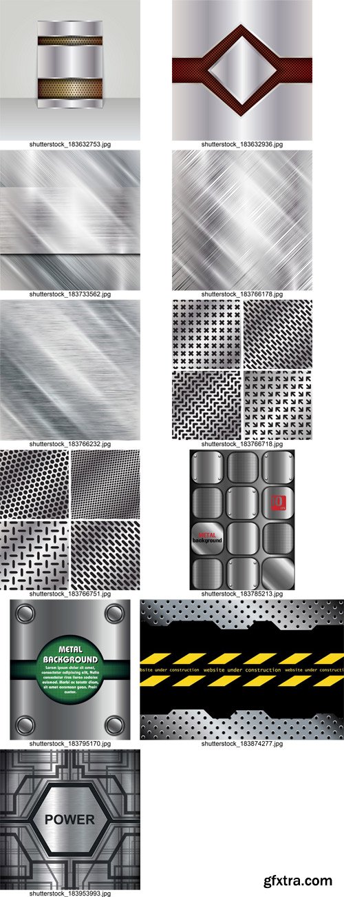 Stock Vectors - Metal background 3, 25xEps