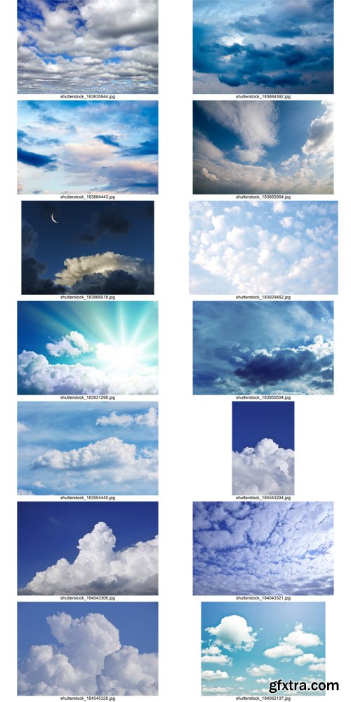 Stock Photos - Sky and Clouds 2, 25xJpg