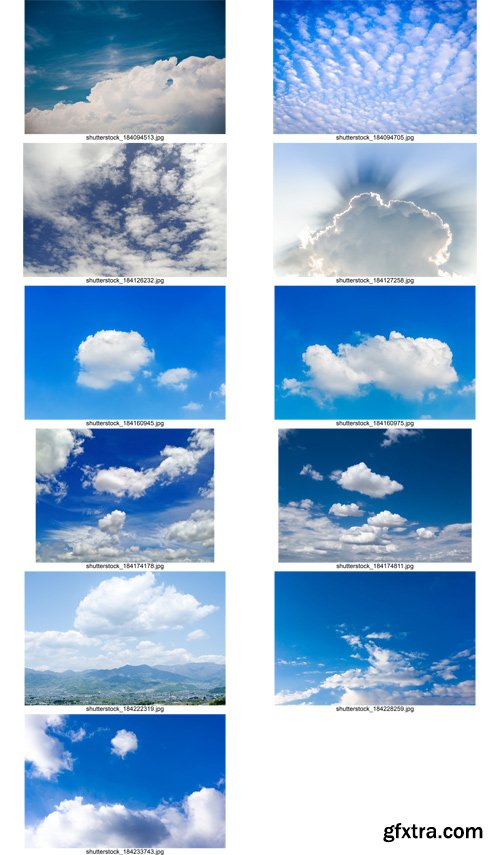 Stock Photos - Sky and Clouds 2, 25xJpg