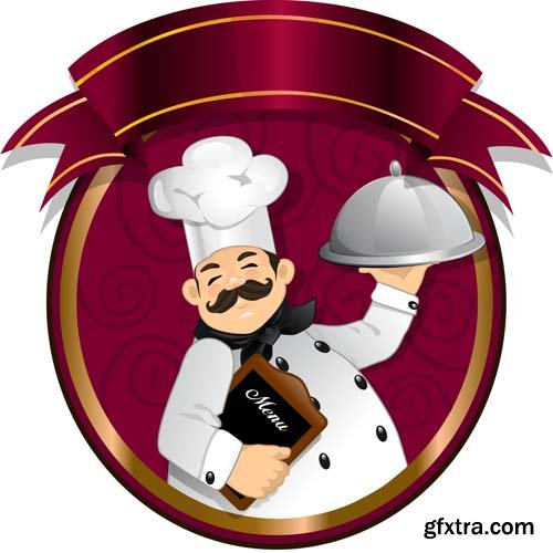 Chef and cooking, 26xEPS