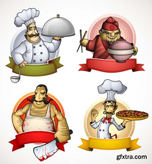 Chef and cooking, 26xEPS