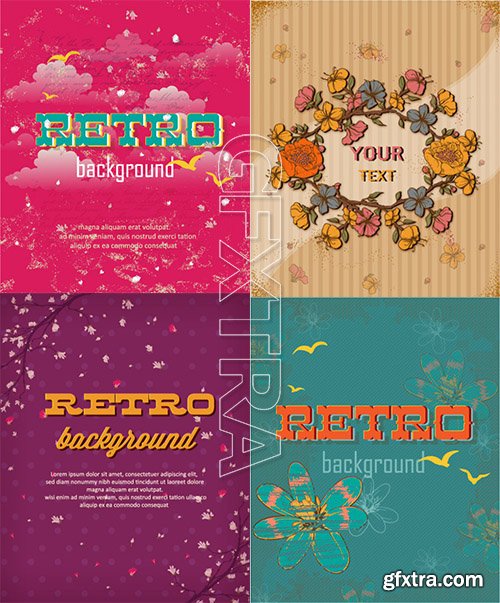 Retro Vectors Pack 4