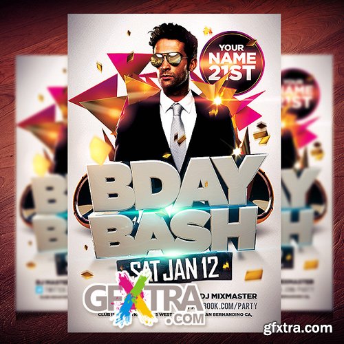 Bday Bash Flyer Template