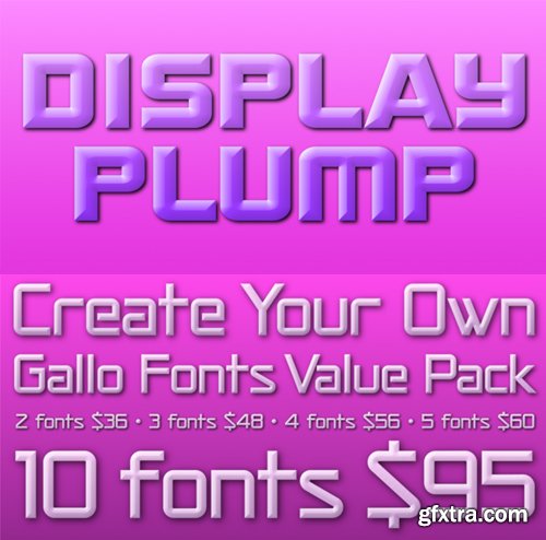 Display Plump - 1 Font for $20