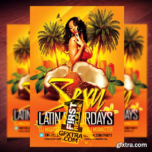 Sexy Latin Saturdays Flyer Template