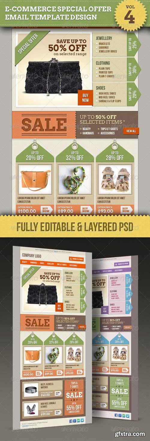 GraphicRiver - E-commerce Offers Email Template Design Vol.4 - 1524638