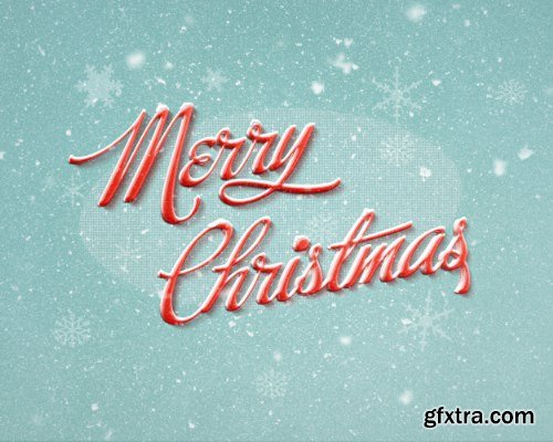 3D Christmas Text Effects 3