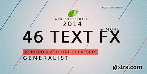 Videohive Text Fx Generalist ! 6736769 (46 Text Animation)