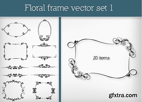 215 Decorative Vector Frames & Ornaments