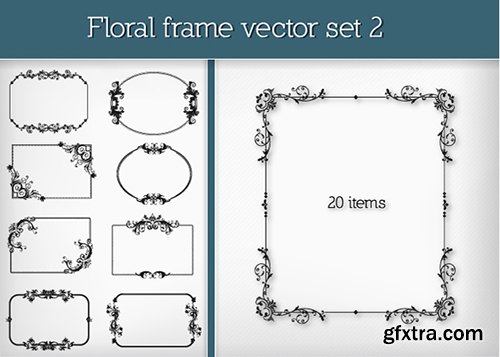 215 Decorative Vector Frames & Ornaments