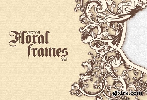 215 Decorative Vector Frames & Ornaments