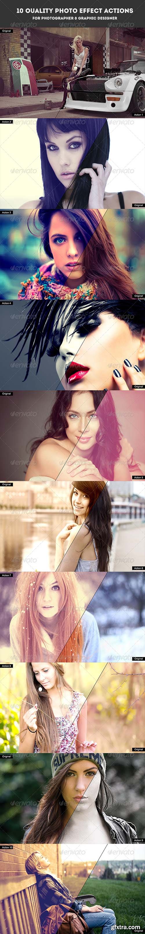 GraphicRiver 10 Quality Photo Effect Actions Photoshop 7226406