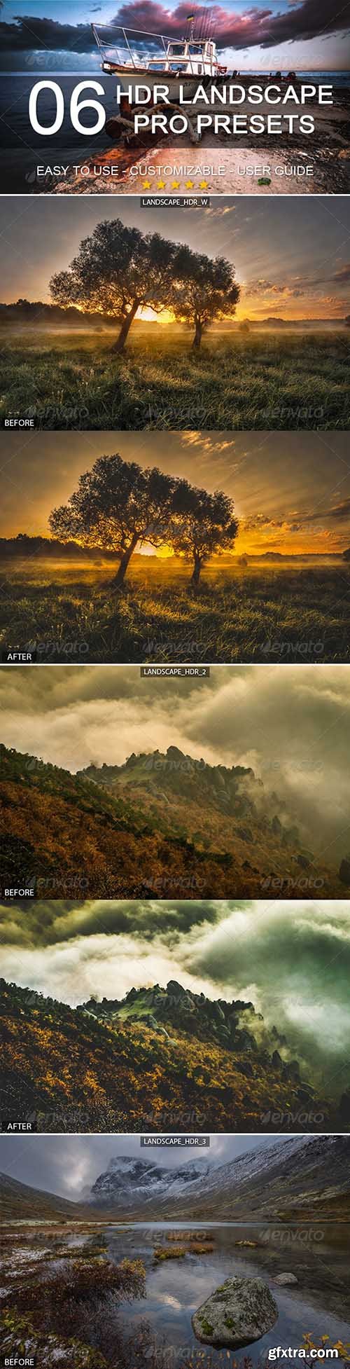 GraphicRiver 6 HDR Landscape Pro Presets 6351565