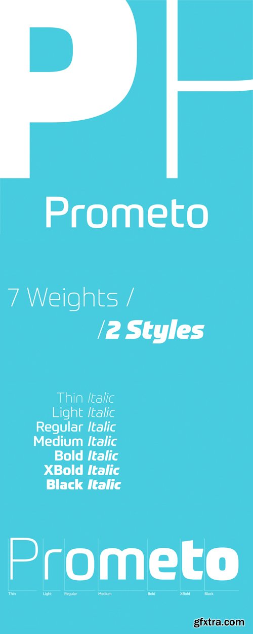 Prometo Font Family - 14 Fonts for $682