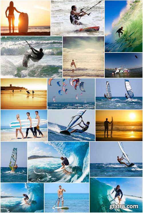 Surfing and Windsurfing - 25x JPEGs