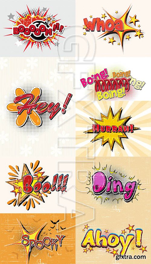 Comic Book Vector Pack 1