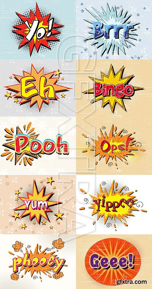 Comic Book Vector Pack 2