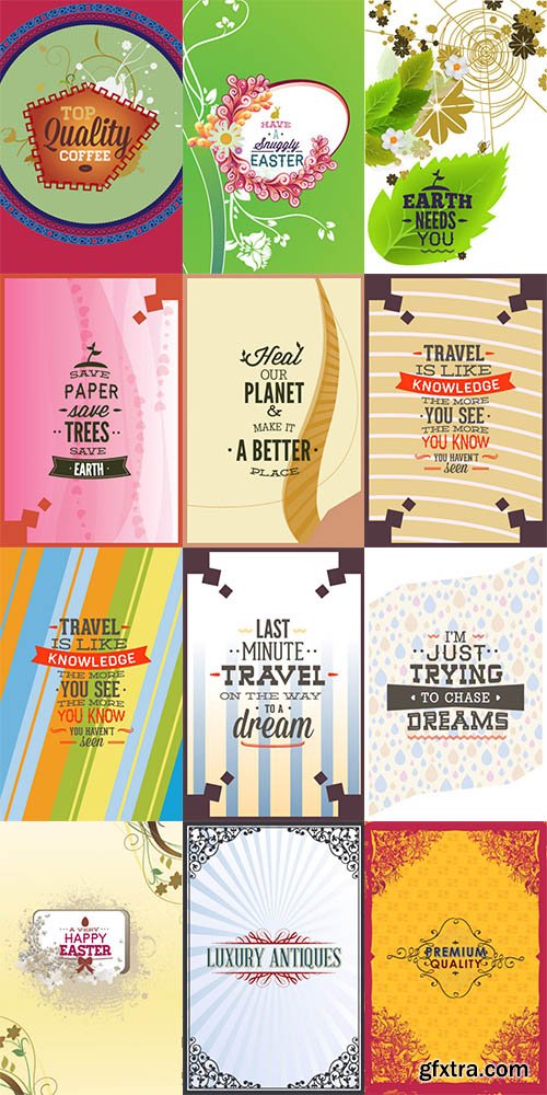 Decorations and Typo Vector Pack 1