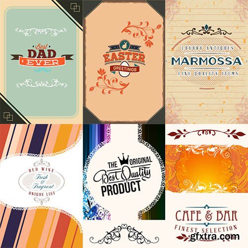 Decorations and Typo Vector Pack 2