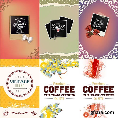 Decorations and Typo Vector Pack 3