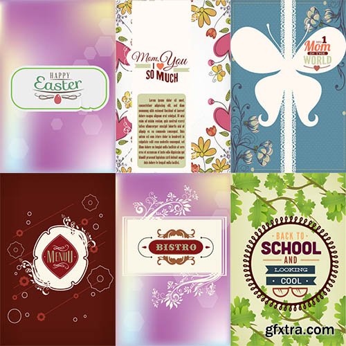 Decorations and Typo Vector Pack 4