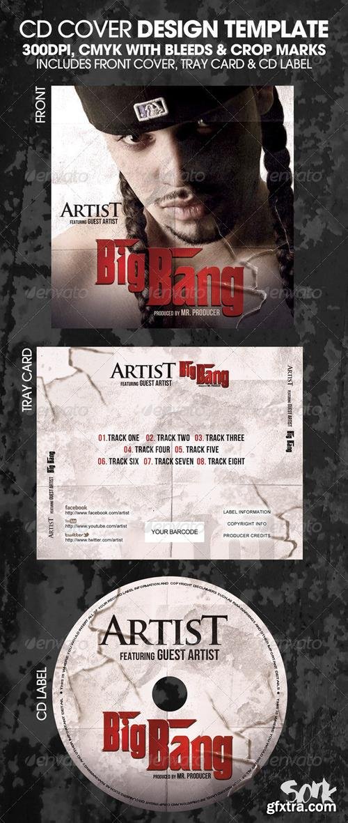 GraphicRiver - Big Bang Complete CD Template or Flyer - 2907693