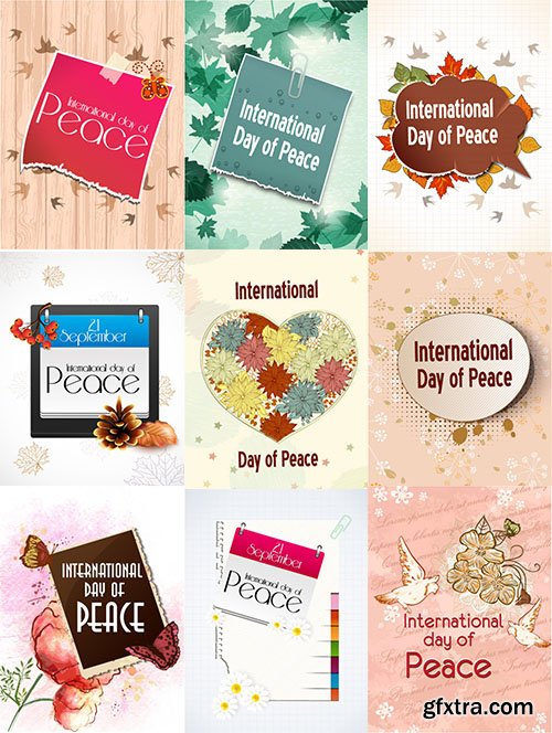 International Day of Peace Vector Pack 1