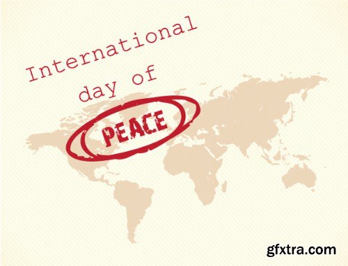 International Day of Peace Vector Pack 1