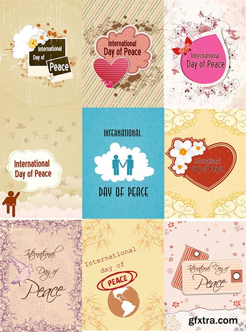 International Day of Peace Vector Pack 2