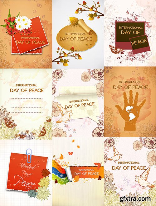 International Day of Peace Vector Pack 4