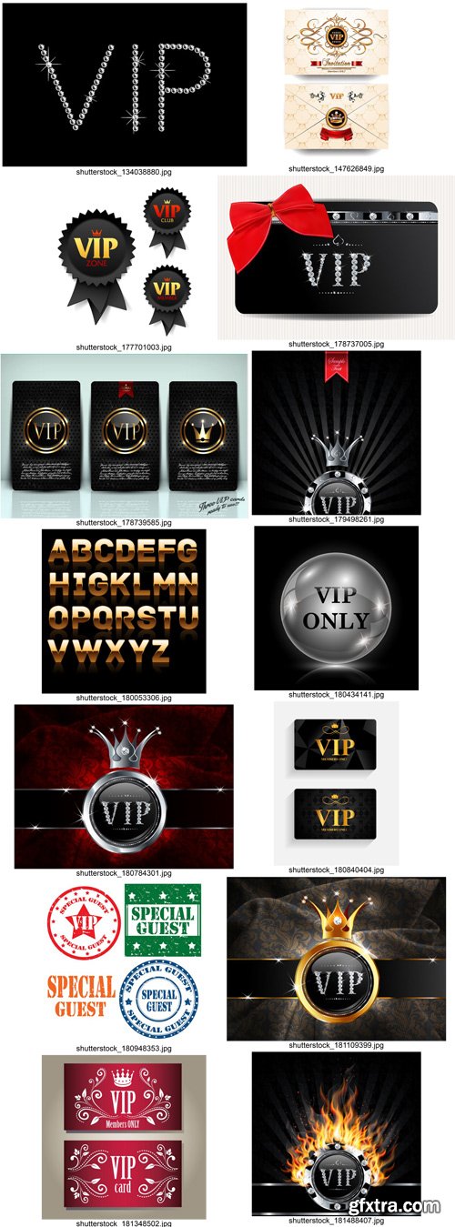 Stock Vectors - Vip 2, 25xEps