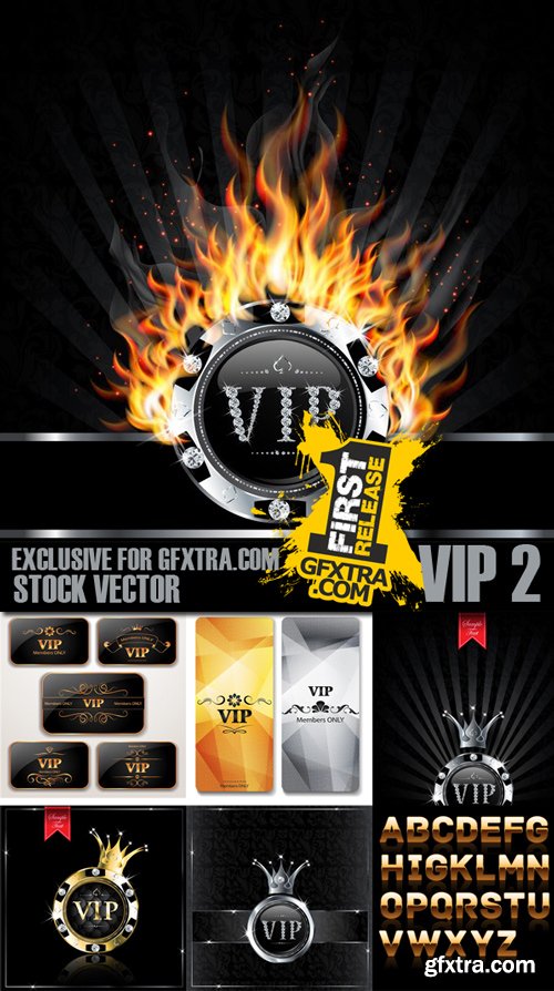 Stock Vectors - Vip 2, 25xEps