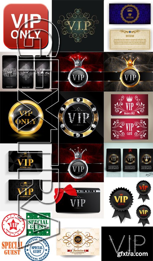 Stock Vectors - Vip 2, 25xEps