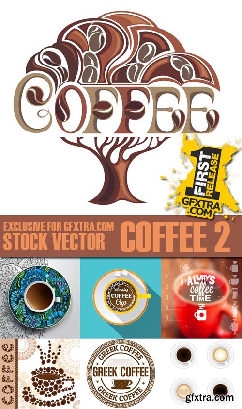 Stock Vectors - Coffee 2, 25xEps