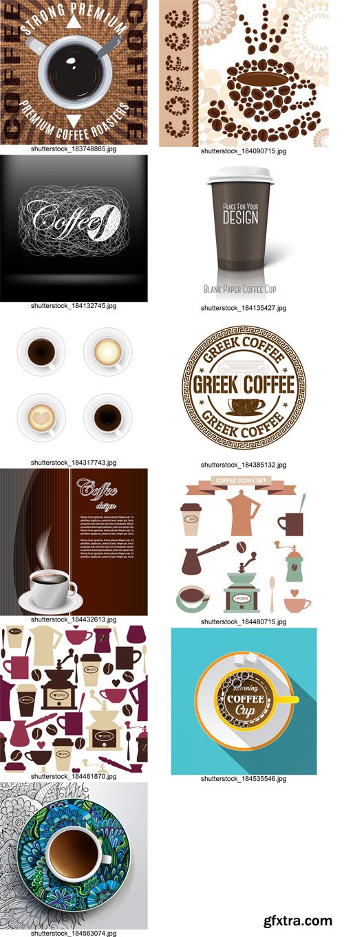 Stock Vectors - Coffee 2, 25xEps