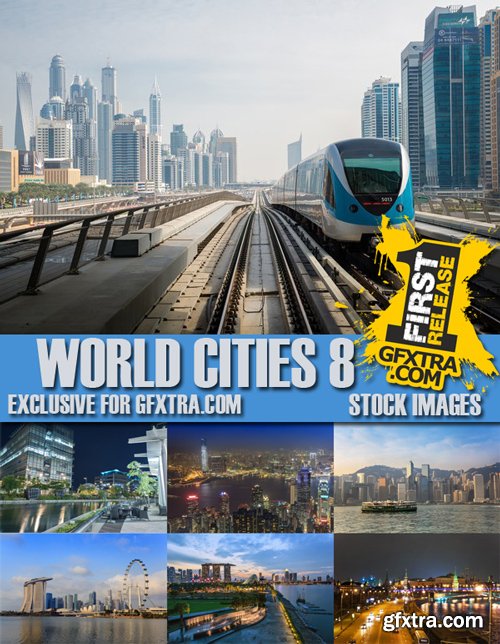 Stock Photos - World Cities 8, 25xJpg