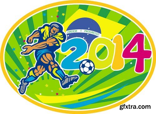 Brazil - FIFA World Cup 2014, 25xEPS