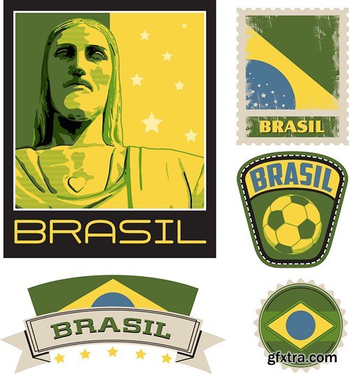 Brazil - FIFA World Cup 2014, 25xEPS