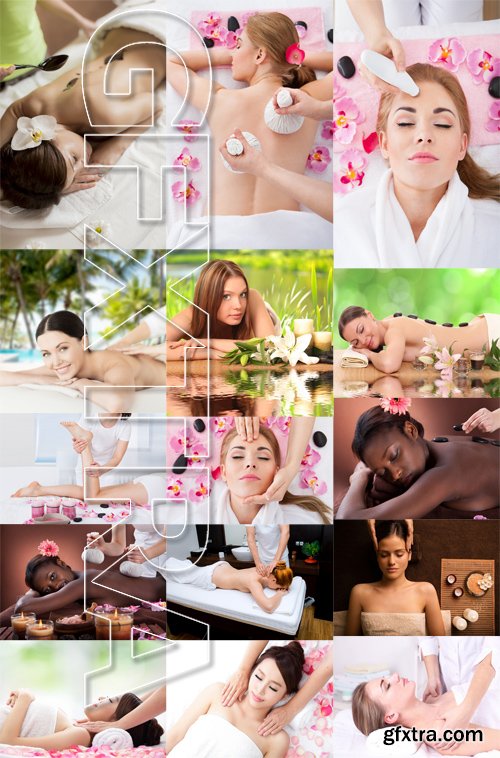 Stock Photos - Beautiful spa Girls, 25xJpg