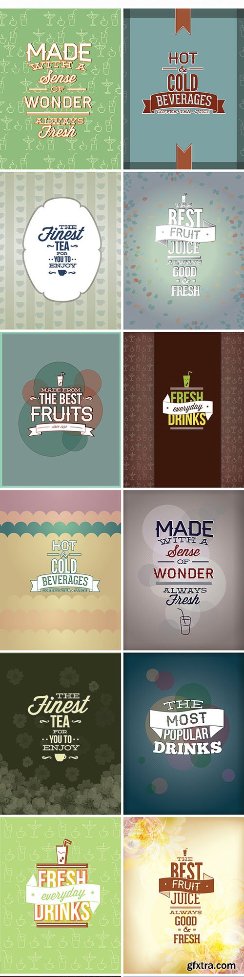 30 Drink Vector Illustrations