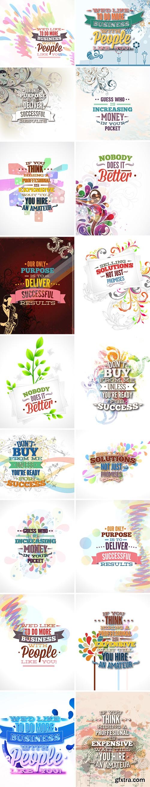 30 Sales Slogan Vector Illustrations