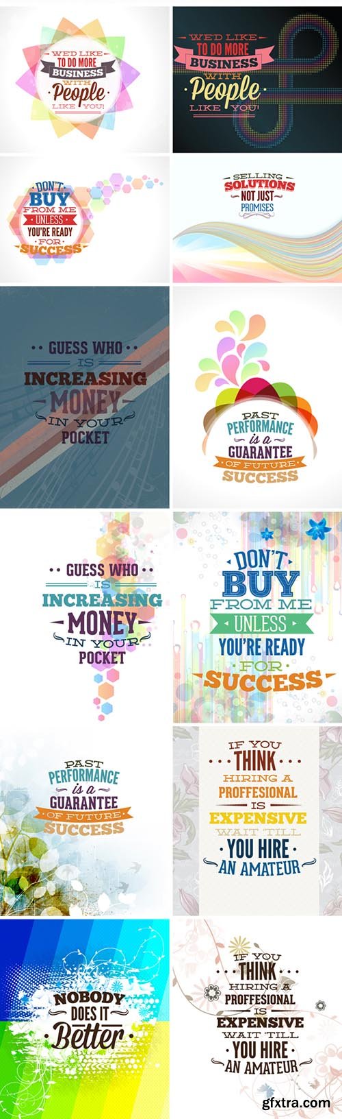 30 Sales Slogan Vector Illustrations