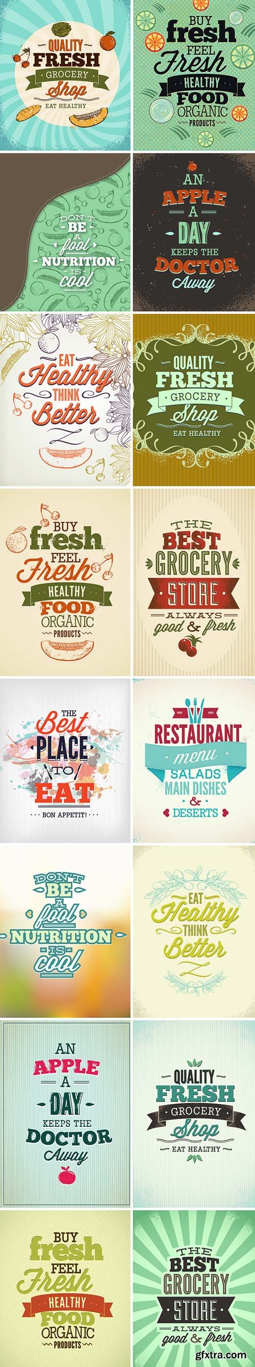 30 Food Vector Pack 10