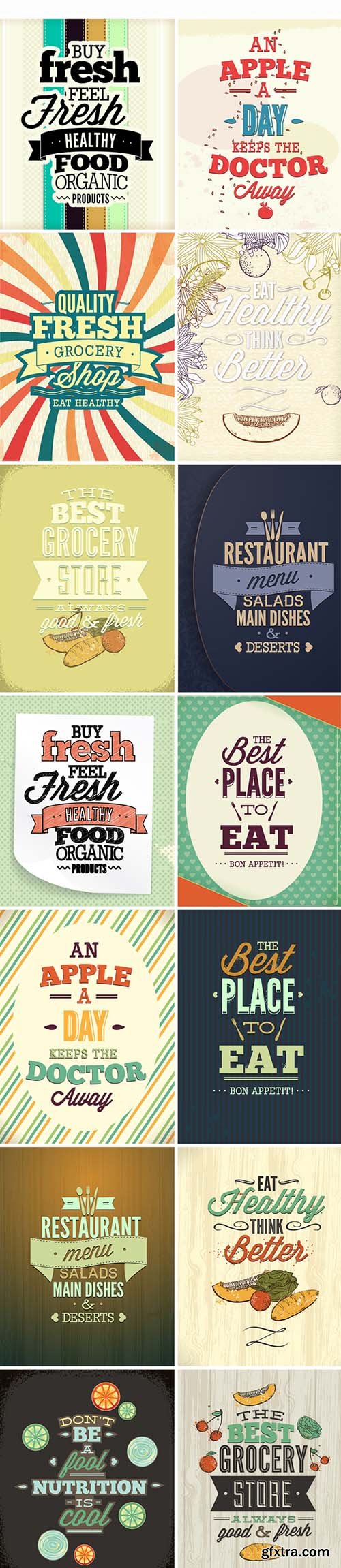 30 Food Vector Pack 10